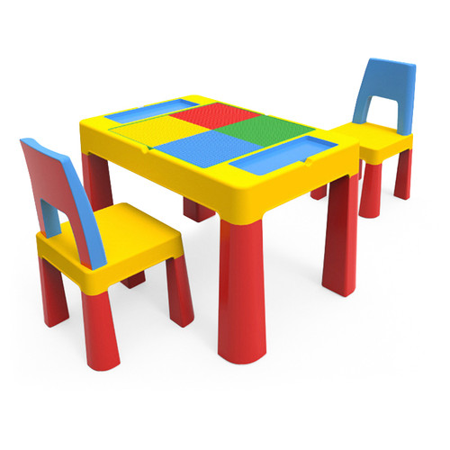 Многофункциональный детский стол и стульчики Bestbaby BS-8811 Красный (7089-23828) фото №2