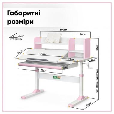 Дитячий стіл Ergokids TH-330 Pink ErgoKids (TH-330 W/PN) фото №12