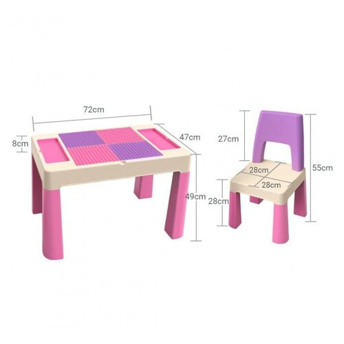 Дитячий багатофункціональний столик та стілець POPPET 