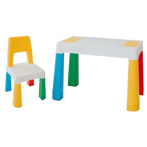 Дитячий багатофункціональний столик 5 в 1 POPPET Колор Йеллоу та стільчик (PP-002Y) фото №2