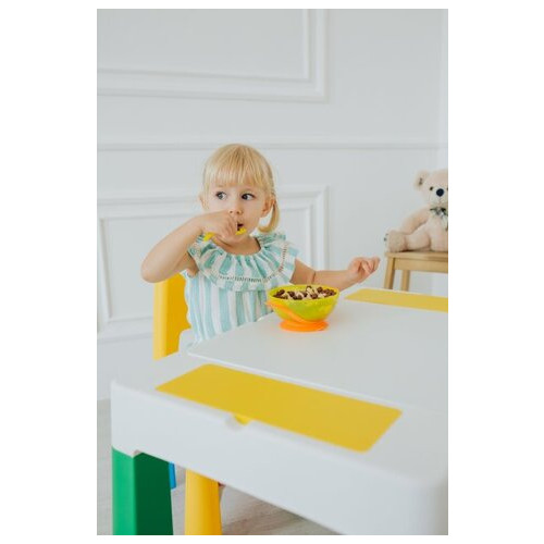 Дитячий багатофункціональний столик 5 в 1 POPPET Колор Йеллоу та стільчик (PP-002Y) фото №13