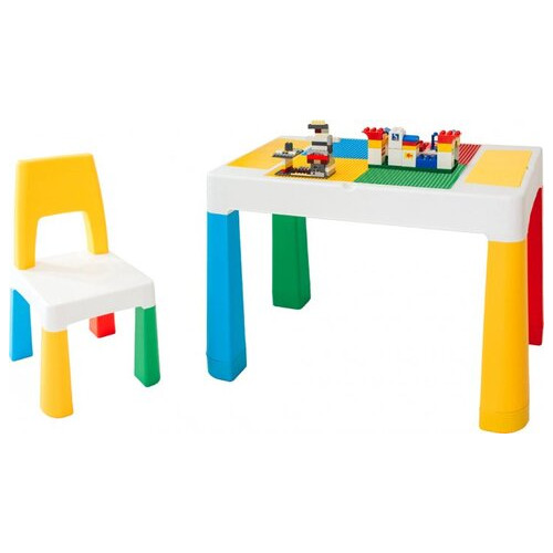 Дитячий багатофункціональний столик 5 в 1 POPPET Колор Йеллоу та стільчик (PP-002Y) фото №3