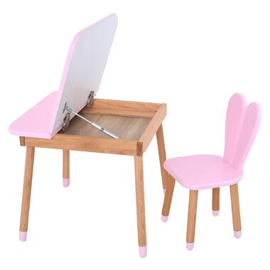 Детский стол 04-025R-DESK со стульчиком розовый  фото №2