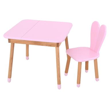 Детский стол 04-025R-DESK со стульчиком розовый  фото №1