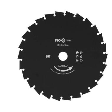 Ніж дисковий до бензокоси FLO, 250 мм, кріпильний O= 25,4 мм [15/30] 79561 фото №2