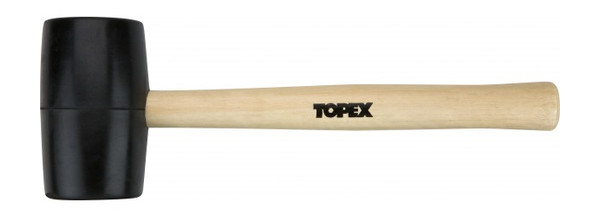 Киянка гумова Topex 450 г рукоятка дерев'яна (02A344) фото №1