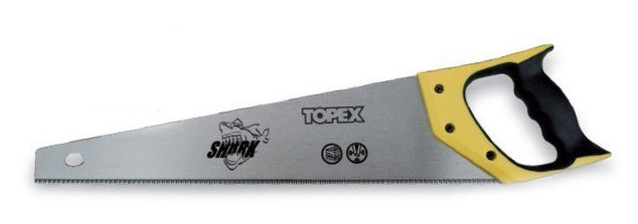 Ножівка по дереву Topex 400 мм, Shark, 11TPI (10A442) фото №1