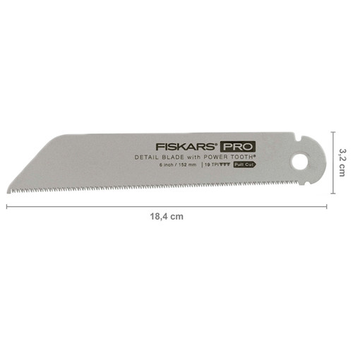 Змінне полотно для пилки Fiskars Pro PowerTooth 150 мм 19 TPI (1062942) фото №2