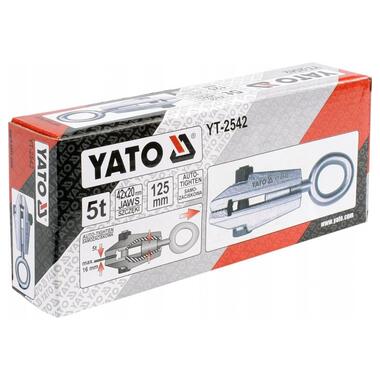 Затискач для аркушівого металу Yato 125мм 16мм (YT-2542) фото №4