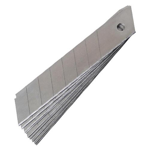 Леза для канцелярських ножів Delta by Axent 18мм 10 шт. in plastic case (polybag) (D6524) фото №1