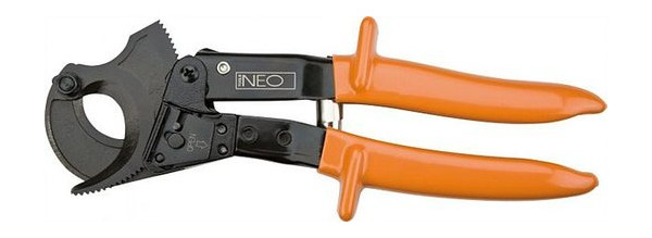 Кабелерез для мідних алюмінієвих кабелів Neo 250 мм з тріскачкою (01-516) фото №1