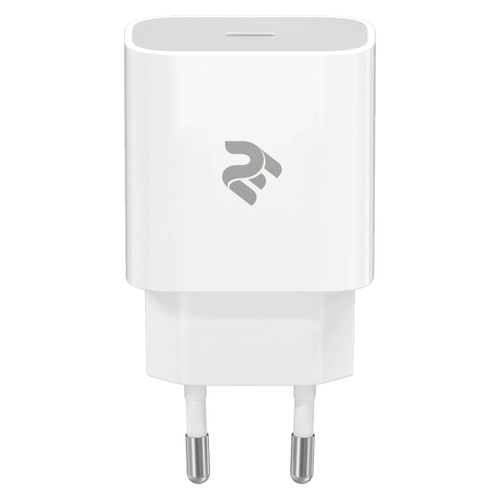 Сетевое ЗУ 2Е Wall Charger USB-C PD3.0 3A, Max 20W, білий (2E-WC1USBC20W-W) фото №1