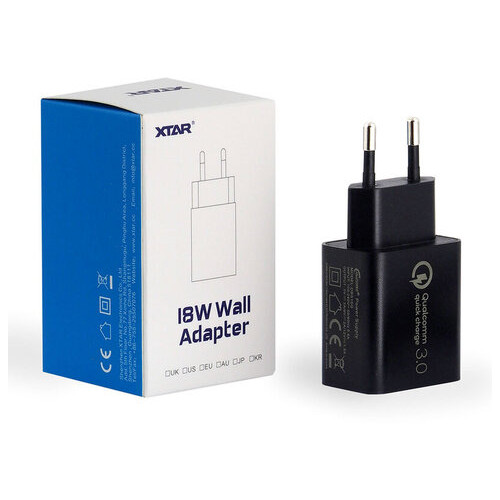 Зарядний пристрій Xtar DBS15Q Black, USB QC3.0, AC220V, Box фото №4