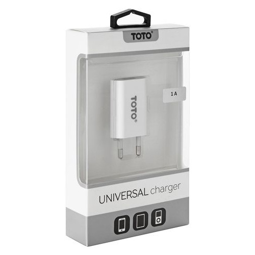 Сетевое зарядное устройство Toto TZV-44 Travel charger 1x USB 1 A White фото №3
