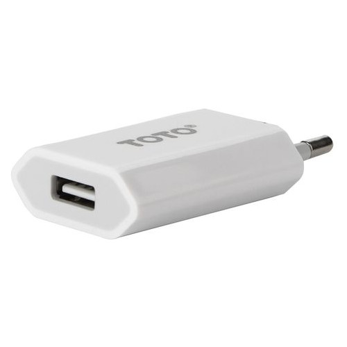 Сетевое зарядное устройство Toto TZV-44 Travel charger 1x USB 1 A White фото №2