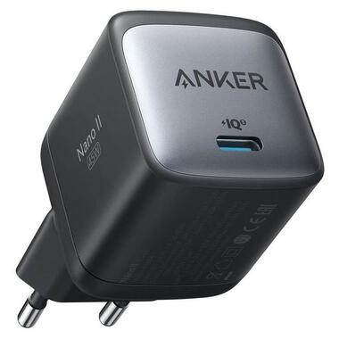 Мережева зарядка ANKER PowerPort 713 Nano II - 45W USB-C GaN (Чорний) фото №1