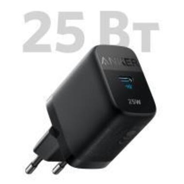 Мережева зарядка ANKER PowerPort 312 - 25W USB-C (Чорний) фото №1