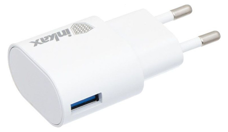 Сетевое зарядное  устройство INKAX CD-08 Travel charger + iPhone4 cable 1USB 1A White фото №2