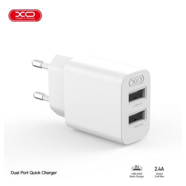 Зарядное устройство XO 2xUSB QC3.0 (XO-QC09) фото №5