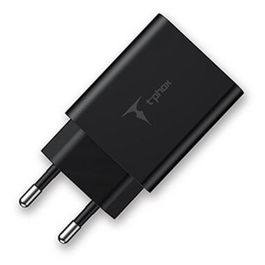 Мережева зарядка T-PHOX Tempo 18W QC3.0 USB Charger (чорний) фото №3