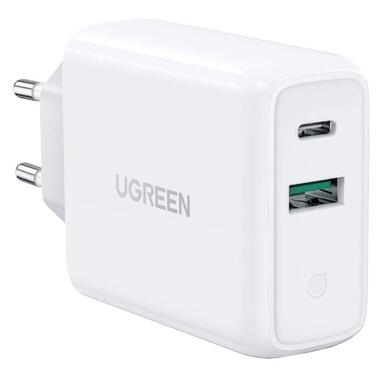 Сетевая зарядка  UGREEN CD170 36W USB   Type-C Charger (Білий) фото №1