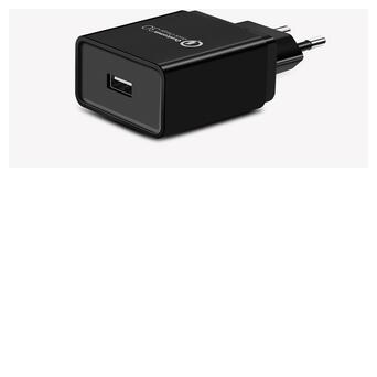 Зарядний пристрій 1xUSB 18W (USB A QC 3.0) Fast Charger Black CD122 Ugreen (70273) фото №2