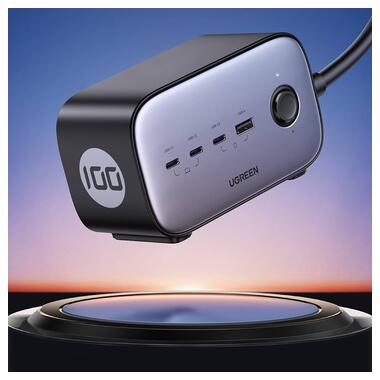 Зарядний пристрій 4xUSB 100W Nexode Pro (3хUSB-C+USB-A) CD270 Ugreen (60167) фото №7