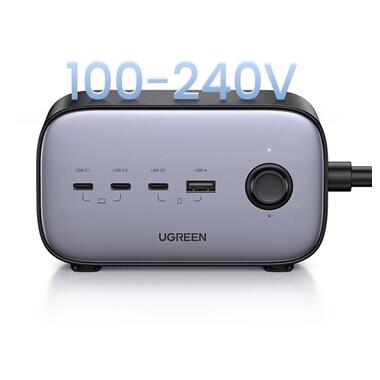 Зарядний пристрій 4xUSB 100W Nexode Pro (3хUSB-C+USB-A) CD270 Ugreen (60167) фото №6