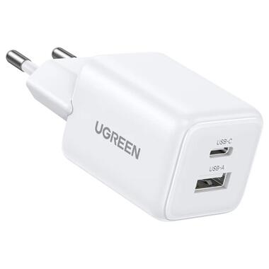 Сетевое зарядное устройство UGREEN X514 20W 2-Port GaN Fast Charger EU White (UGR-65006) фото №4