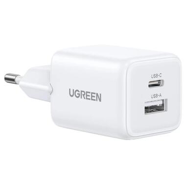 Сетевое зарядное устройство UGREEN X514 20W 2-Port GaN Fast Charger EU White (UGR-65006) фото №3