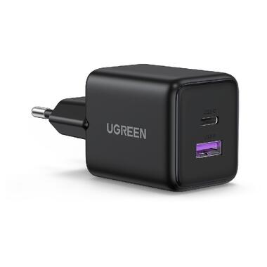 Сетевое зарядное устройство UGREEN X516 30W 2-Port GaN Fast Charger EU Black (UGR-65014) фото №3