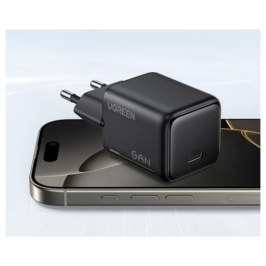 Сетевое зарядное устройство UGREEN X517 25W USB-C GaN Fast Charger Black (UGR-65736) фото №4
