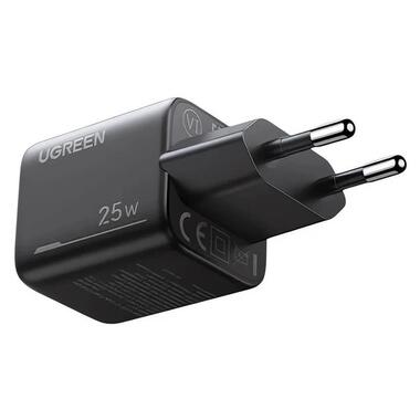 Сетевое зарядное устройство с кабелем UGREEN X517 25W USB-C GaN Fast Charger Set EU+1M CC Cable black (UGR-75103) фото №3