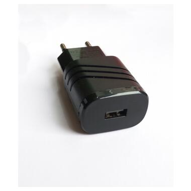 Мережевий зарядний пристрій Travel Charger 1 USB 5V 2000mAh (тех.пак.) Black фото №1