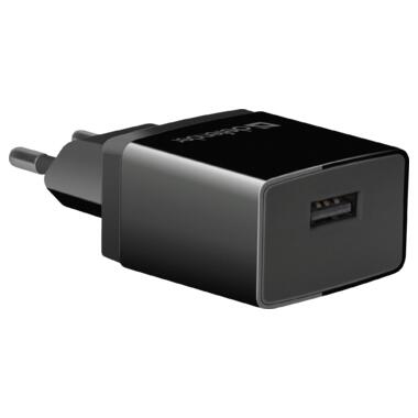 Зарядний пристрій 1xUSB 2.1А + кабель micro-USB UPC-11 чорний Defender (83556) фото №3