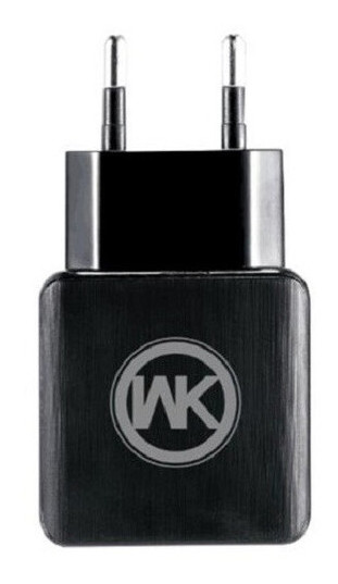 Зарядний пристрій WK 340054 Blanc WP-U11 2Usb 2.1A кабель microUsb Black фото №1