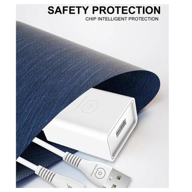 Сетевое зарядное устройство с кабелем WUW-T82 Single USB home charger set type-c (6972573336555) фото №5