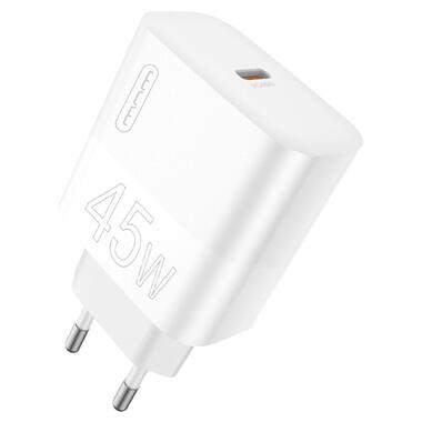 Сетевое зарядное устройство WUW-C202 PD45W GaN Eu Smart Charger (6972573336821) фото №1