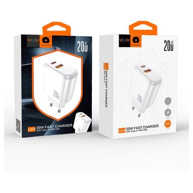 Сетевое зарядное устройство WUW-C276 PD20W+QC18W (6978749570204) фото №2