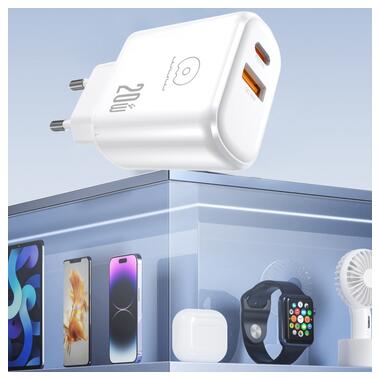 Сетевое зарядное устройство WUW-C276 PD20W+QC18W (6978749570204) фото №6