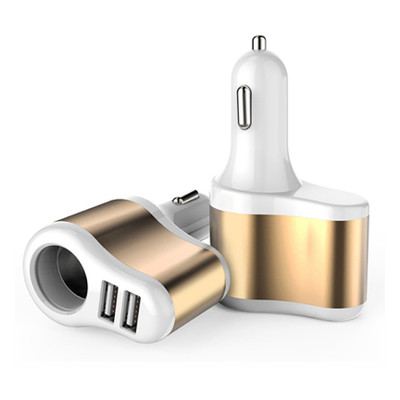 Зарядний пристрій XoKo CC-303 2 USB 2.1A Gold/White (CC-303-GDWH) фото №1