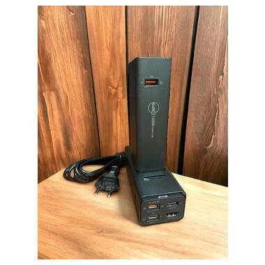 Зарядний пристрій  XOKO Power Hub QC-700 7 в 1 GAN 100W, PD, QC, USDB 3.1, HDMI, micro SD reader (CD00608) фото №6