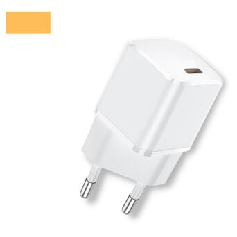 Мережевий зарядний пристрій блок живлення для телефону та планшета XPRO N10 20W Type-C білий (21667-01) фото №1