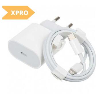 Мережевий зарядний пристрій XPRO Phone PD 20W iPhone 12 Pro Max 3.0A біла (33034-01_204) фото №2