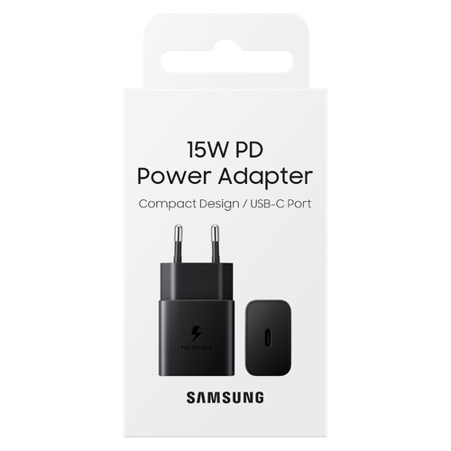 Зарядний пристрій Samsung 15W Power Adapter (w/o cable) Black (EP-T1510NBEGRU) фото №2