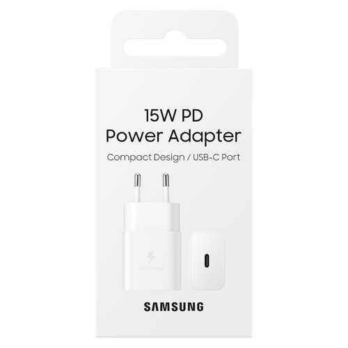 Зарядний пристрій Samsung 15W Power Adapter (w/o cable) White (EP-T1510NWEGRU) фото №2