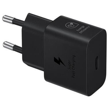 Сетевое зарядное устройство Samsung 25W Power Adapter (w/o cable) Black (EP-T2510NBEGEU) фото №1