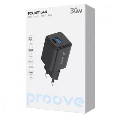 Сетевое зарядное устройство Proove Pocket GaN 30W Black (WCPG30110001) фото №6
