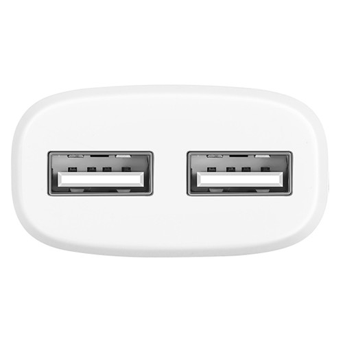 Зарядний пристрій Hoco C12 Dual USB Charger 2.4A Білий фото №2