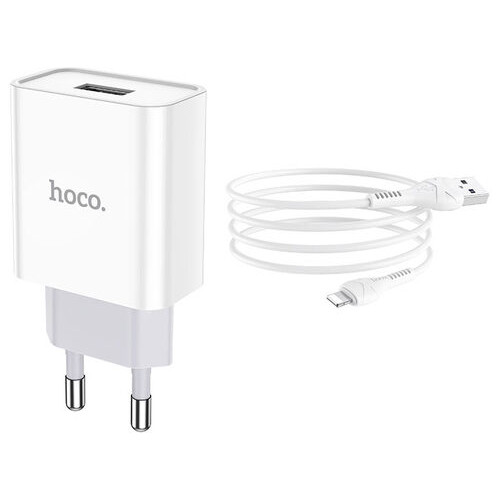 Мережевий зарядний пристрій Hoco C81A White (6931474727947) фото №3